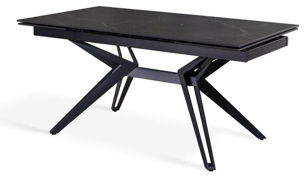 Tavolo Allungabile 160/240x90x76 cm in Ceramica Match 3 Nero Opaco