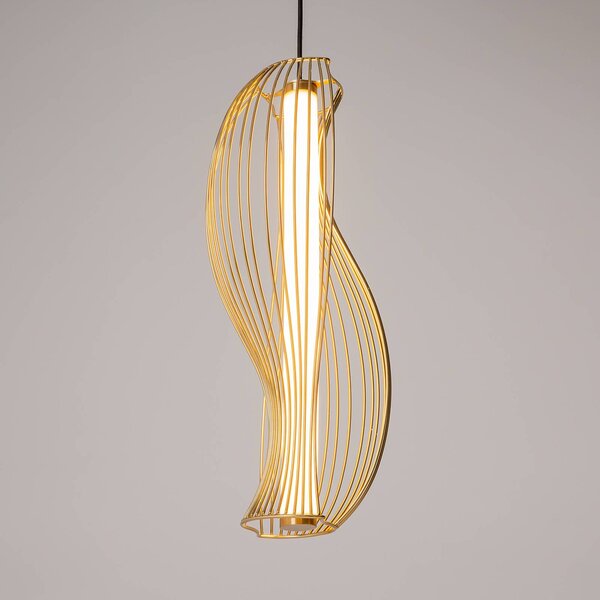 Maytoni Lampada a sospensione Opus, Ottone / Oro, Soggiorno / Sala da pranzo, Metallo, Lampada a sospensione