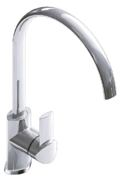 Rubinetto Cucina Miscelatore Monocomando Lavello in Ottone Lubecca Cromato