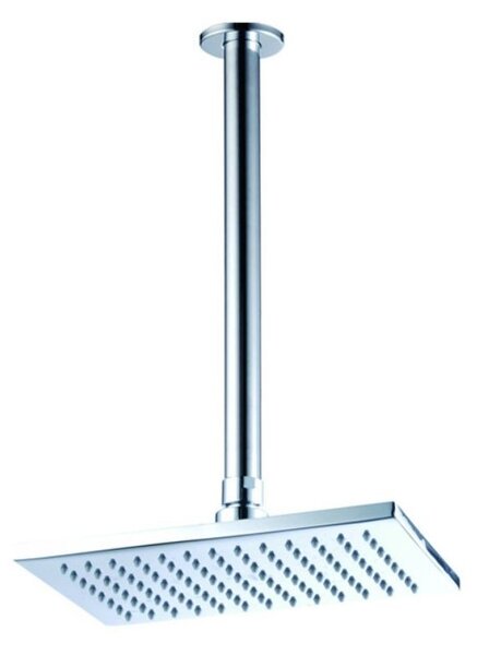 Soffione Doccia Rettangolare da Soffitto in Ottone Linear Cromato