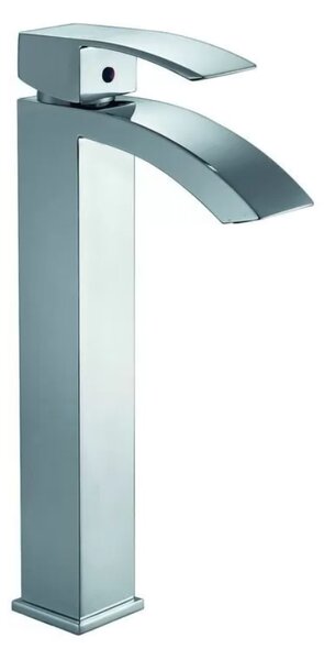 Rubinetto Miscelatore Monocomando Lavabo in Ottone Riga Cromato