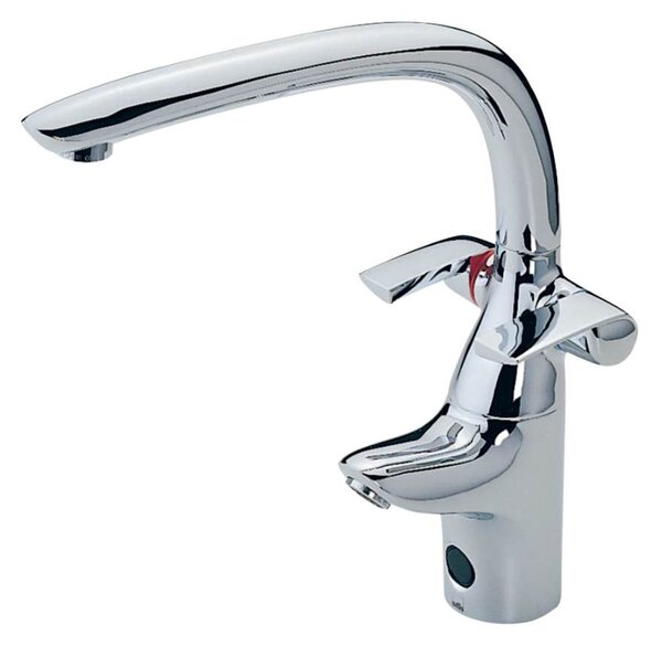 Rubinetto Cucina Miscelatore Doppio Comando Touchless in Ottone Oras Ventura Cromato