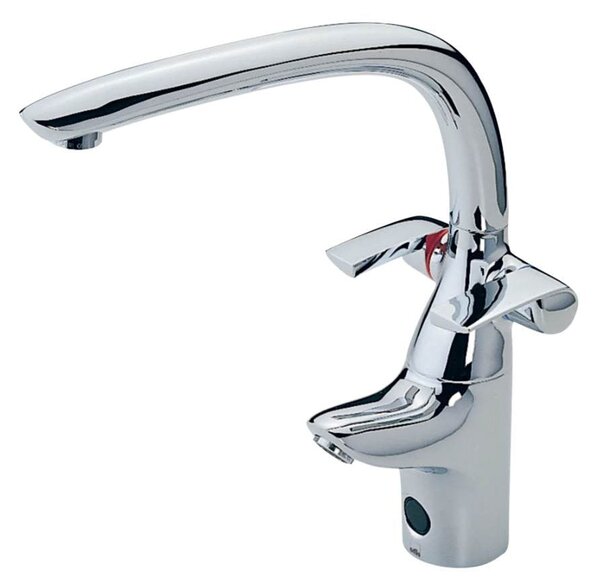 Rubinetto Cucina Miscelatore Doppio Comando Touchless in Ottone Oras Ventura Cromato