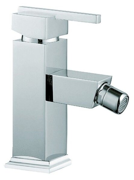 Rubinetto Miscelatore Monocomando per Bidet in Ottone Quadra Cromato