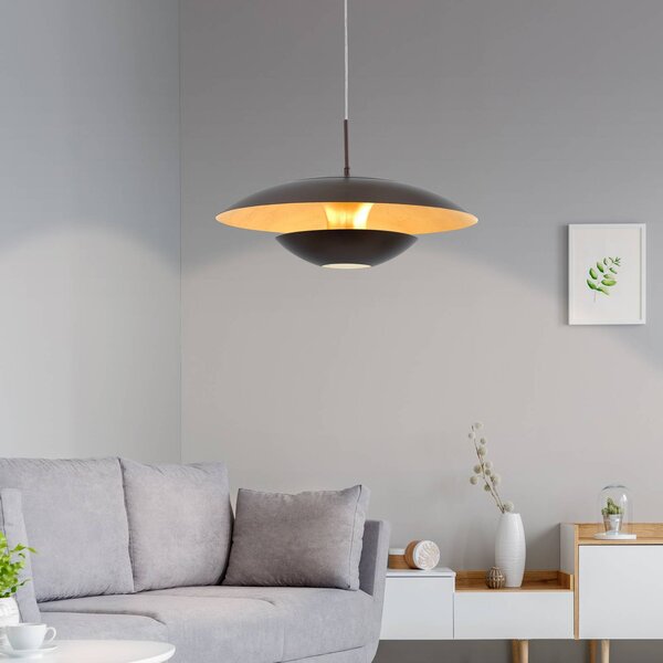 EGLO Lampada a sospensione Nuvano, dimmerabile, Marrone / Ruggine, Soggiorno / Sala da pranzo, Metallo, Moderno, Lampada a sospensione