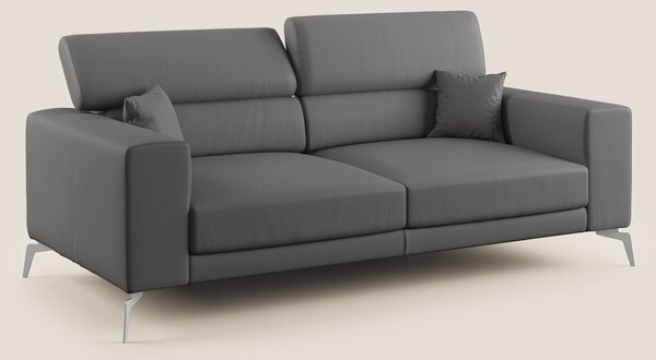 Blade Divano moderno con poggiatesta reclinabili in Ecopelle T04 antra