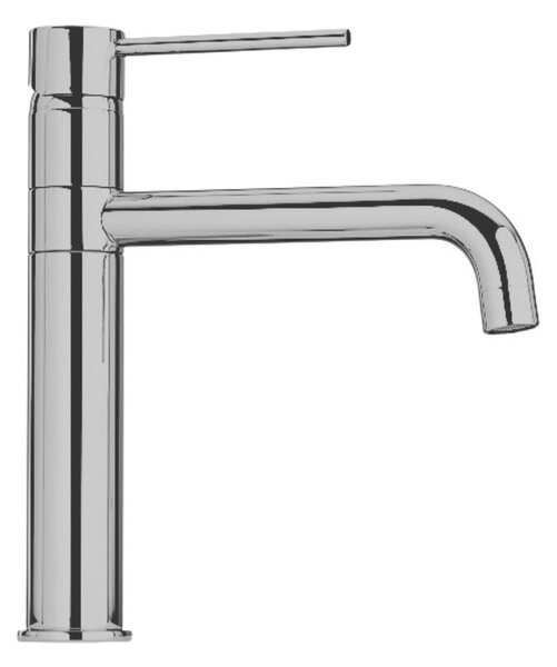 Rubinetto Cucina Miscelatore Monocomando Lavello Girevole in Ottone Paini Cromato Satinato