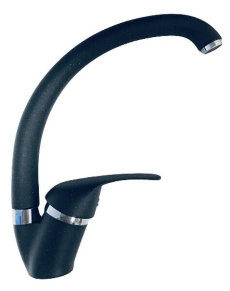 Rubinetto Cucina Miscelatore Monocomando Lavello Girevole in Ottone V2 Nero