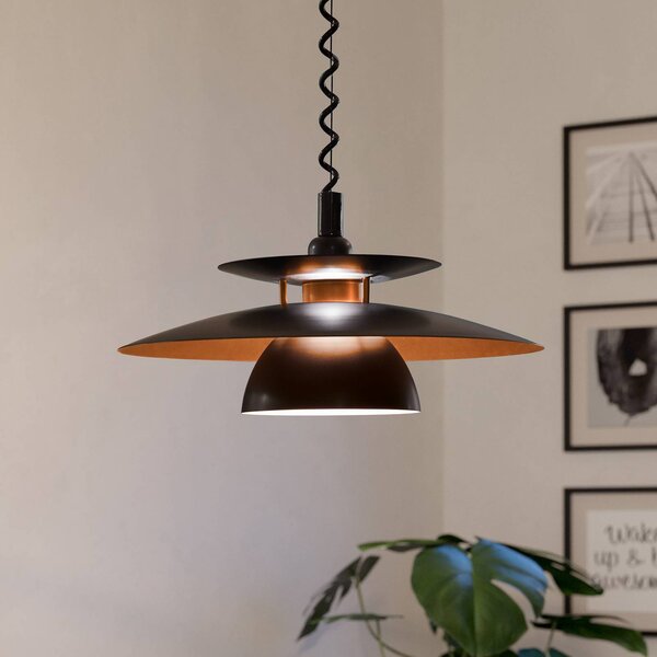 EGLO Lampada a sospensione Brenda, dimmerabile, Nero, Soggiorno / Sala da pranzo, Metallo, Moderno, Lampada a sospensione