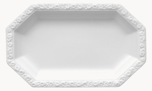 Piatto da portata in porcellana Maria White