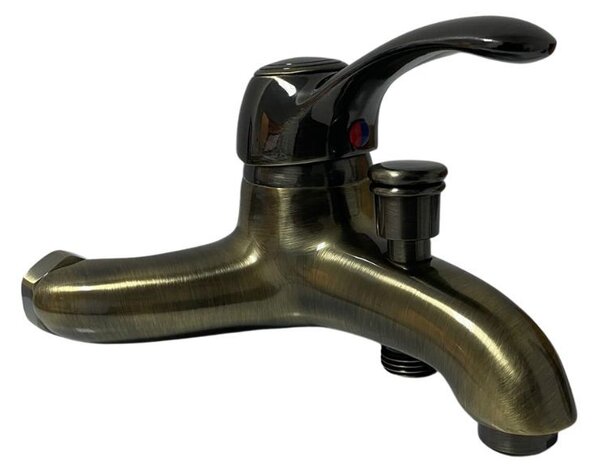 Rubinetto Miscelatore Monocomando per Vasca in Ottone Bologna Ottone Antico