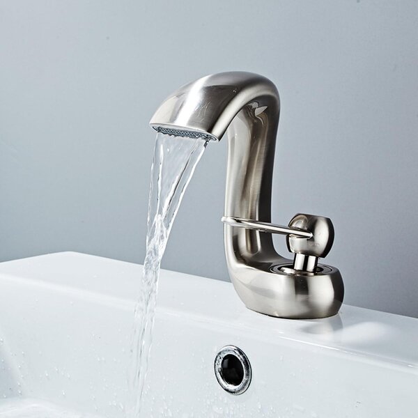 Rubinetto da bagno a cascata con miscelatore monocomando in ottone