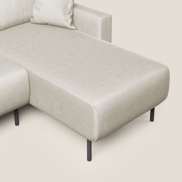 Arthur divano moderno angolare in velluto morbido impermeabile T01 pan