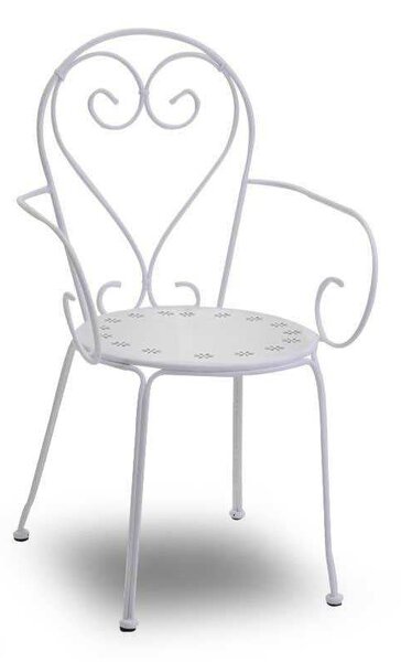 Sedia da Giardino 49x48xh90 cm in Metallo New Old Bianco
