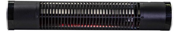 Stufa Elettrica ad Infrarossi da Esterno 71x13,5x17 cm 2000W in Alluminio Nero