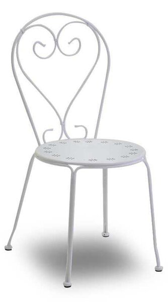 Sedia 41x48xh90 cm in Metallo New Old Bianco