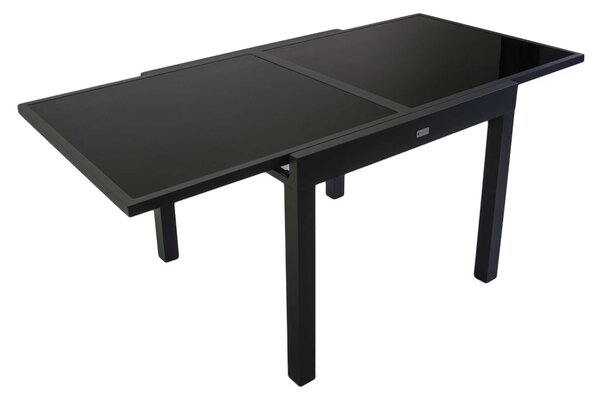 Tavolo Allungabile da Giardino 90/180x90xh75 cm in Alluminio Boise Antracite