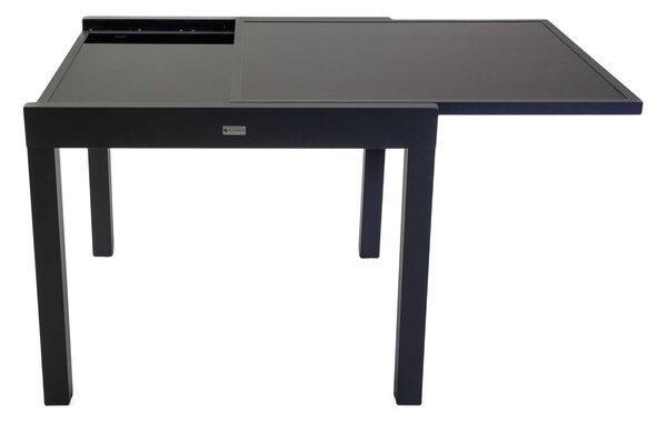 Tavolo Allungabile da Giardino 90/180x90xh75 cm in Alluminio Boise Antracite