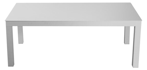 Tavolino 120x60xh45 cm in Alluminio Bianco