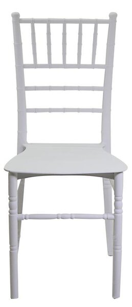 Sedia 40x43xh90 cm in Resina Chiavari Bianco