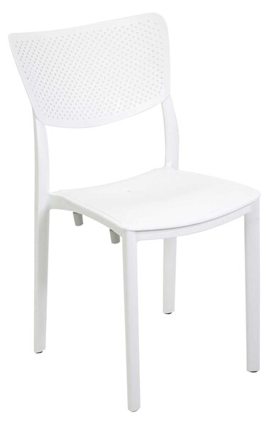 Sedia 44x53xh84 cm in Polipropilene Alezio Bianco
