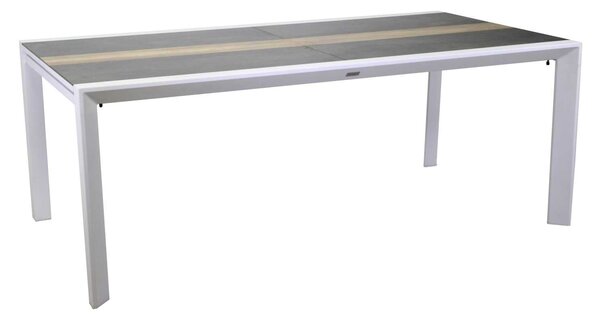Tavolo Allungabile da Giardino 200/300,5x104xh76 cm in Alluminio Riverside Bianco