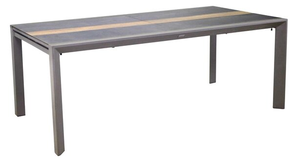 Tavolo Allungabile da Giardino 200/300,5x104xh76 cm in Alluminio Riverside Tortora