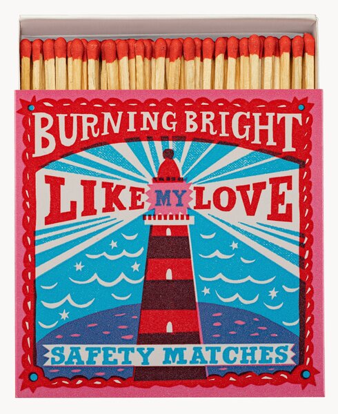 Scatola di fiammiferi di design Burning Bright