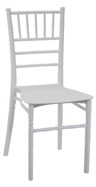 Sedia 40x43xh90 cm in Resina Chiavari Bianco