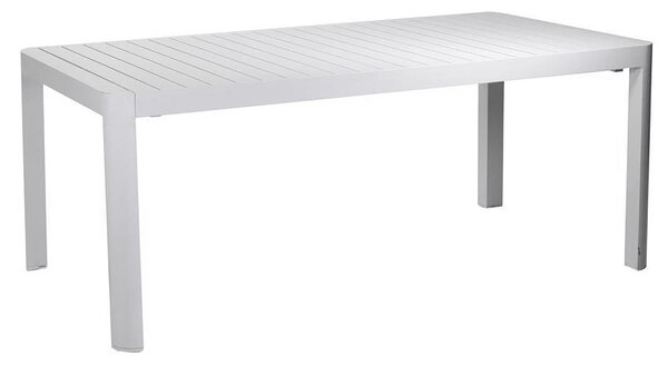 Tavolo Allungabile da Giardino 180/240x100xh75 cm in Alluminio Cleveland Bianco