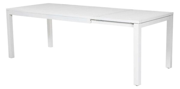Tavolo Allungabile da Giardino 160/220x90xh76 cm in Alluminio New Boston Bianco