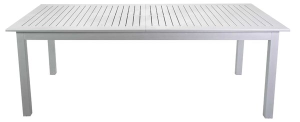 Tavolo Allungabile da Giardino 150/210x89xh75 cm in Alluminio Monterey Bianco