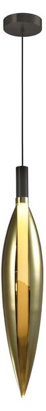 Lampadario a cavo NORDIC 1xG9/5W/230V nero/oro