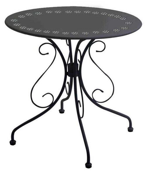 Tavolo da Giardino Ø70xh72 cm in Metallo New Old Antracite