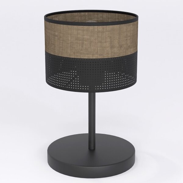 Lampada da tavolo KARBON 1xE27/15W/230V nero/marrone