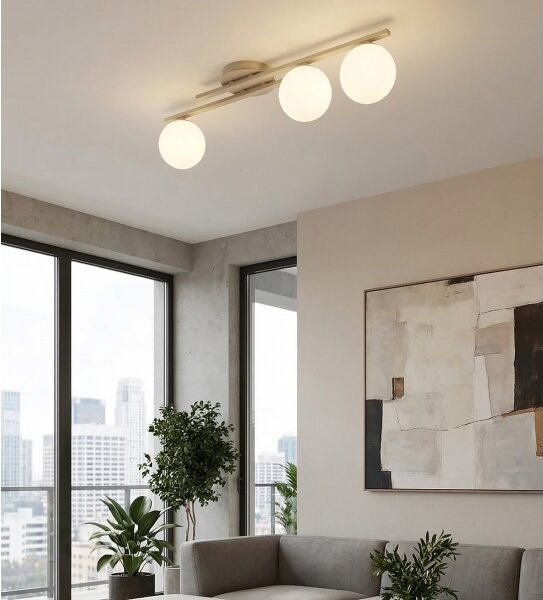 Plafoniera KAIRO 3xE14/10W/230V beige