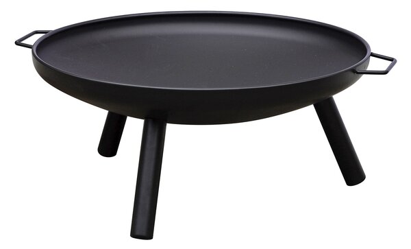 Braciere da Giardino Ø60xH27 cm in Ferro Nero
