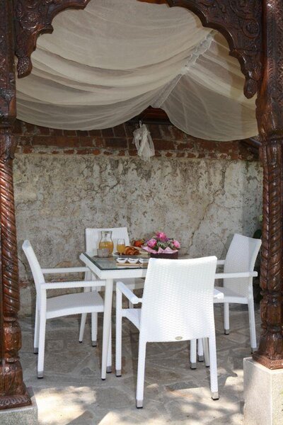 Sedia da Giardino 60x61xh88 cm in Polyrattan Adila Bianco
