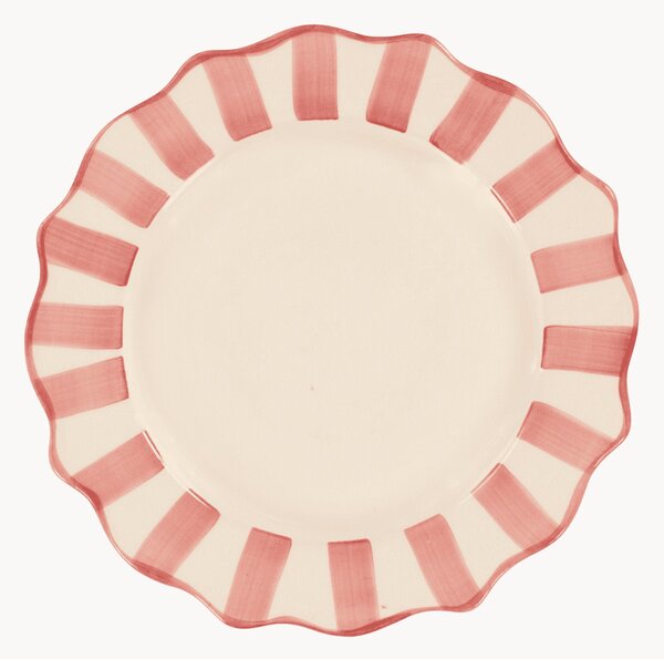Piatto da colazione dipinto a mano Scalloped