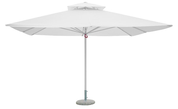 Ombrellone da Giardino 4x4m Palo Ø60 mm in Poliestere Bianco