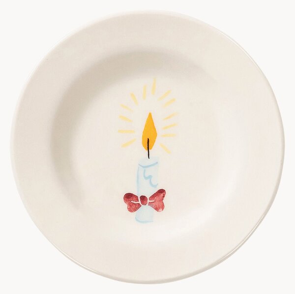 Piatto da dessert dipinto a mano Holy Night