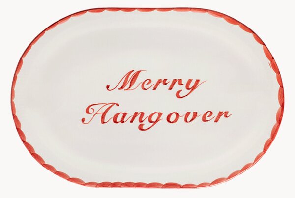 Piatto da portata dipinto a mano Merry Hangover