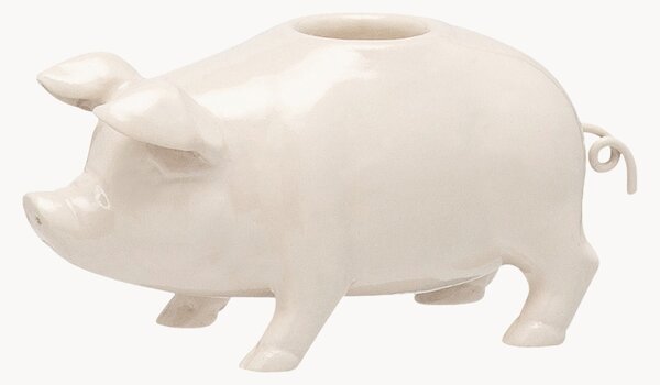Portacandele fatto a mano Piggy