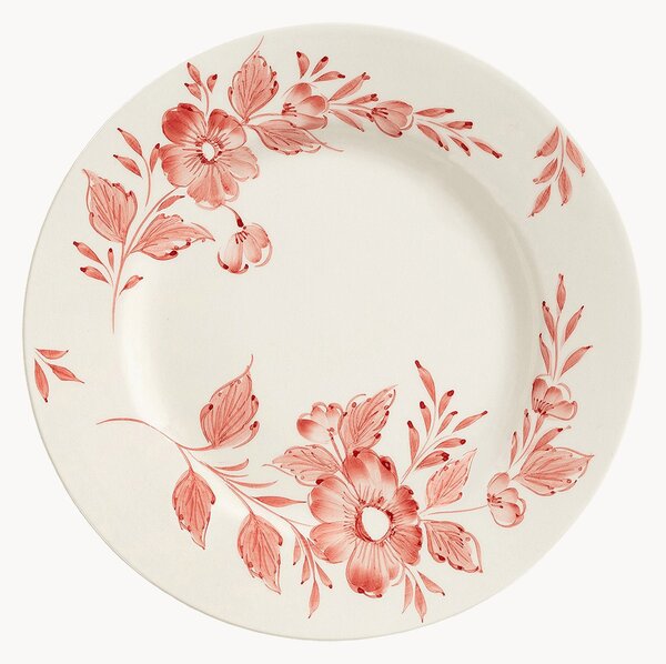 Piatto piano fatto a mano Whimsical Rose