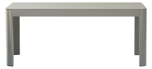 Tavolino da Giardino 100x55x40 cm Marsiglia in Ferro Tortora