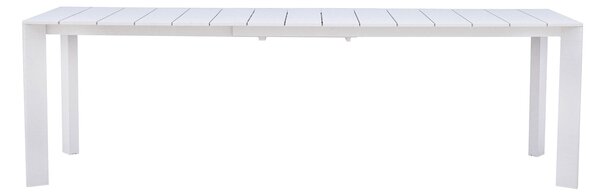 Tavolo Allungabile da Giardino 165/250x90x75 cm Anzio in Alluminio Bianco