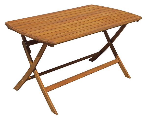 Tavolo Pieghevole da Giardino 140x82x76 cm Castiglione in Legno di Acacia