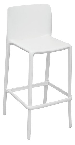 Sgabello 46x102x48 cm Palermo in Polipropilene Bianco