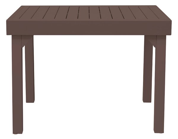 Tavolo Allungabile da Giardino 106/212x75x75 cm Capannori in Alluminio Chocolate