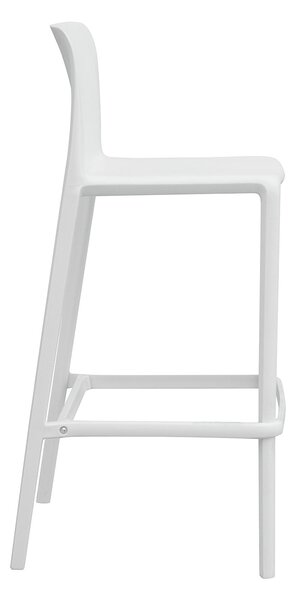 Sgabello 46x102x48 cm Palermo in Polipropilene Bianco